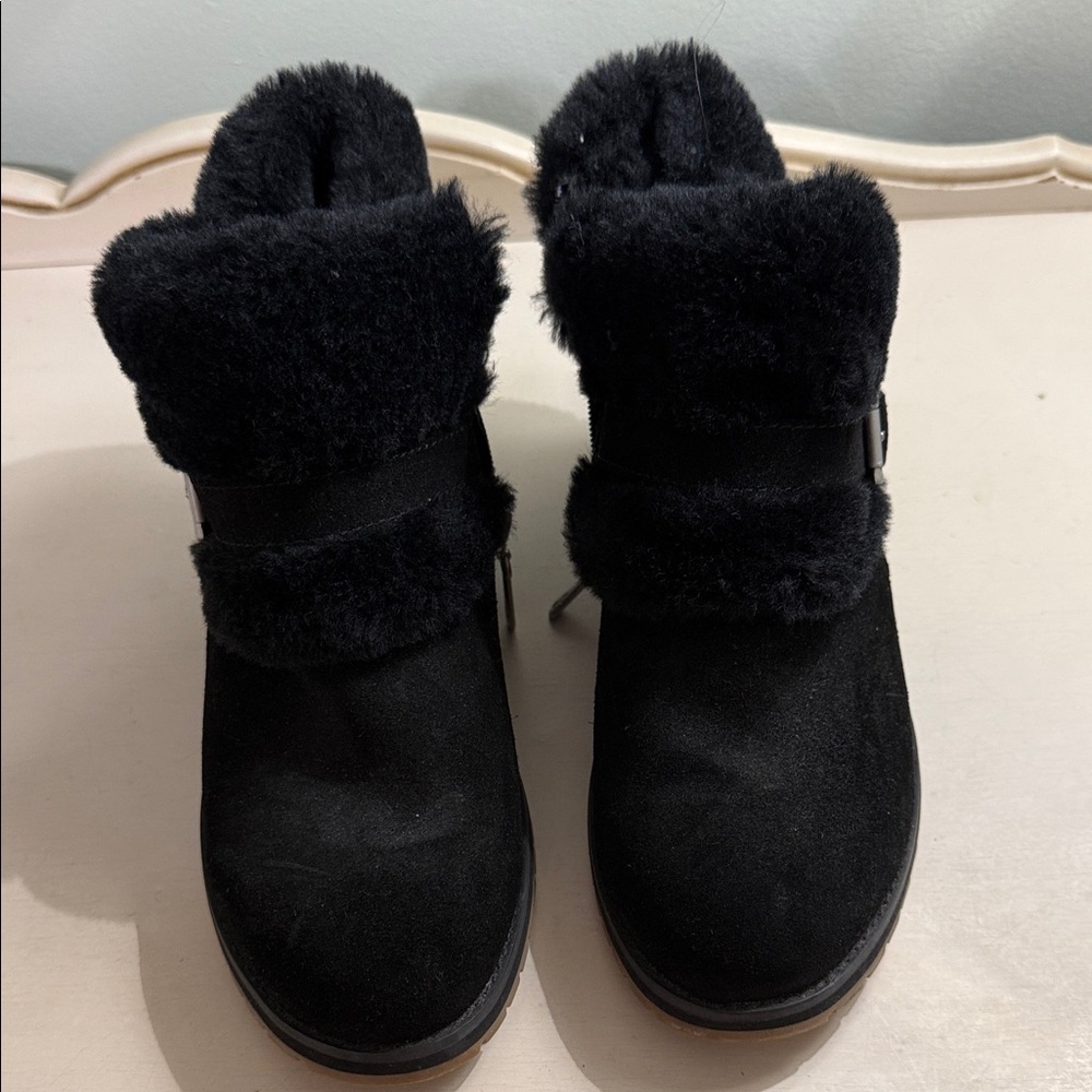 Emu Black Fur-Lined Winter Boots